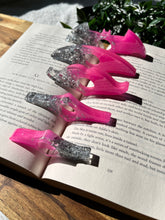 Load image into Gallery viewer, Bright Pink Resin page holders
