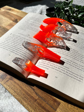 Load image into Gallery viewer, Fluro Orange Resin page holders
