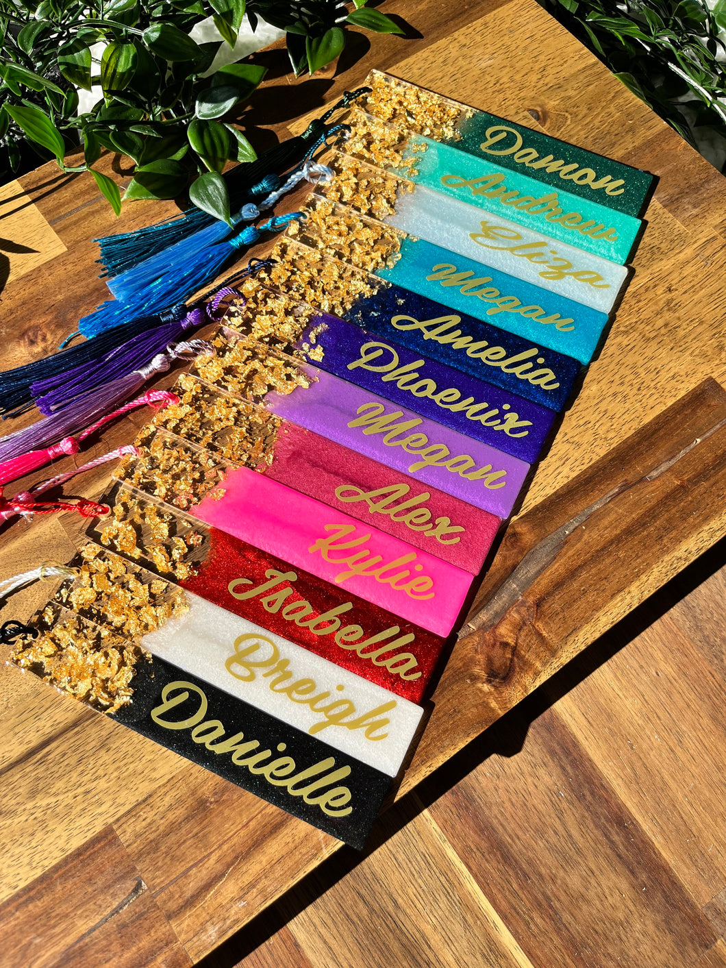 Personalised Resin Bookmarks