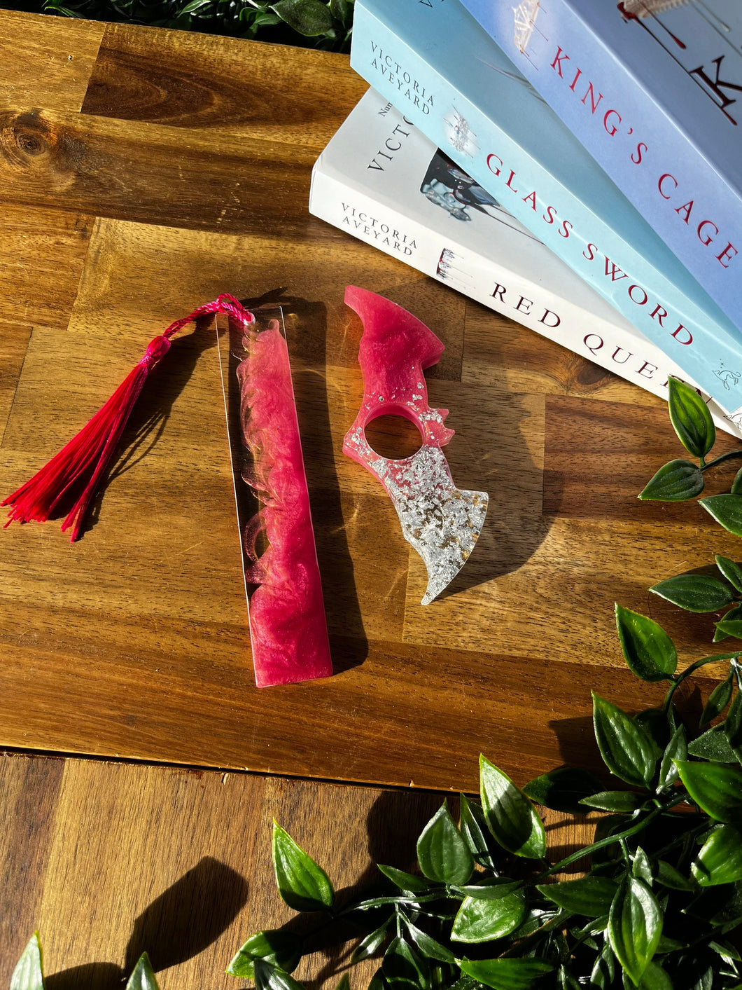 SET Rose Pink Bookmark & page holder