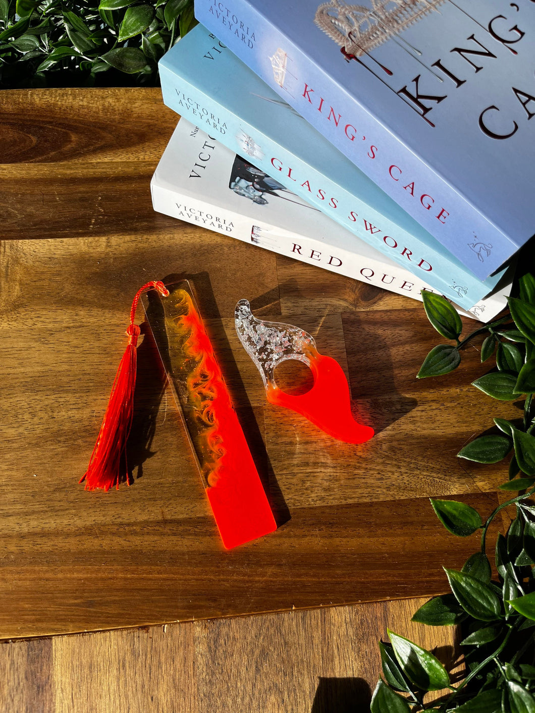 SET Fluro Orange Bookmark & page holder