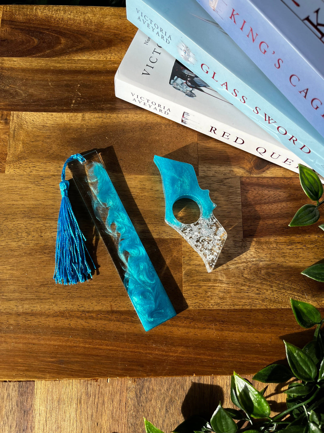 SET Mermaid Blue Bookmark & page holder