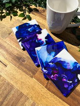 Load image into Gallery viewer, Purple Violet Resin Coasters
