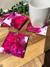 Load image into Gallery viewer, Pink Explosion Resin Coasters
