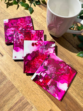 Load image into Gallery viewer, Pink Explosion Resin Coasters
