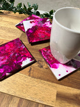 Load image into Gallery viewer, Pink Explosion Resin Coasters
