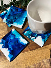 Load image into Gallery viewer, Deep Blue Resin Coasters
