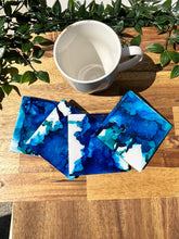 Load image into Gallery viewer, Deep Blue Resin Coasters
