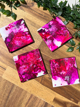 Load image into Gallery viewer, Pink Explosion Resin Coasters
