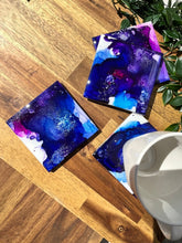 Load image into Gallery viewer, Purple Pools Resin Coasters
