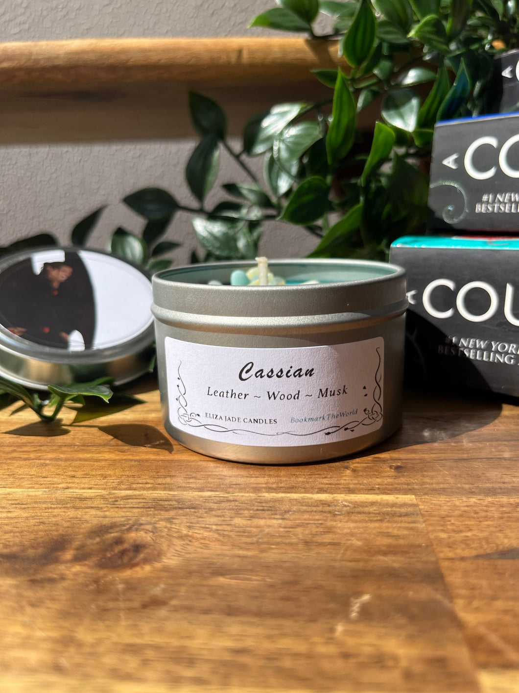 Cassian travel tin Acotar inspired Candles